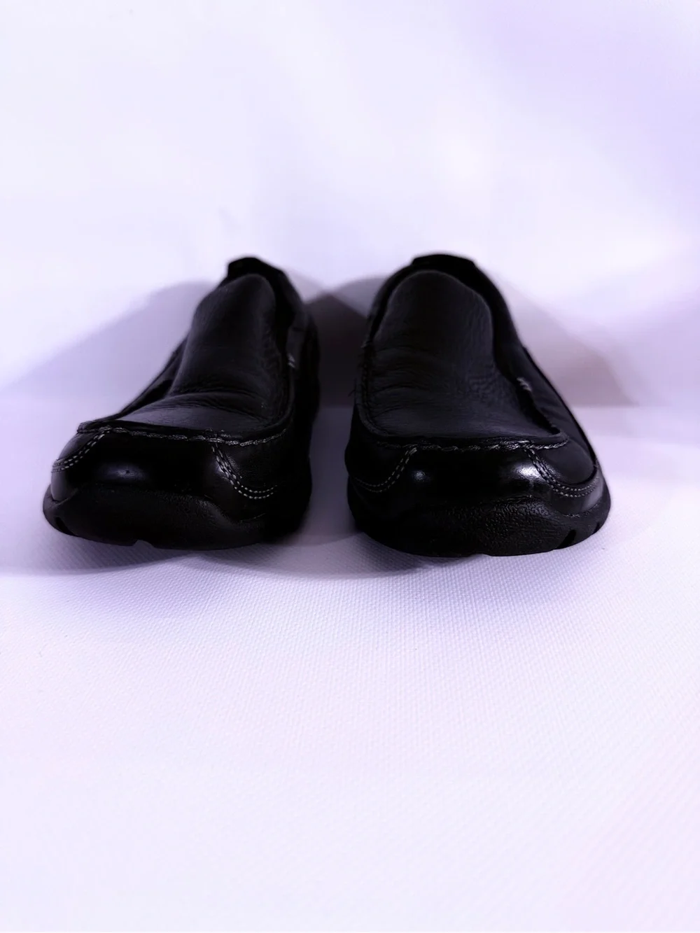 Rockport XCS Men's Black Leather Slip-On Driving Loafers